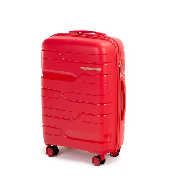Чемодан Wings PP08 Midi красный фото, картинка, изображение
