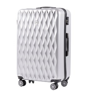 Чемодан Wings PC190 большой L серебристый