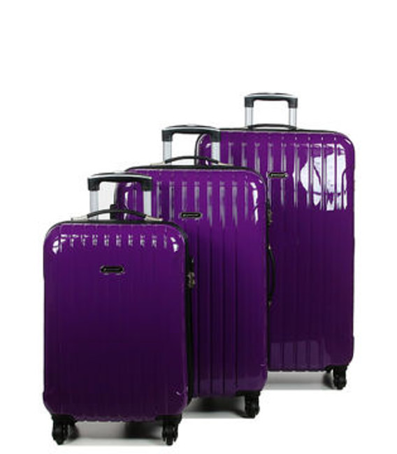 Набір валіз Snowball 75203 фіолетовий - картинка, зображення, фото валізи