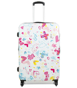 Валіза Snowball 55203 маленька S метелик білий - картинка, зображення, фото валізи