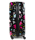 Чемодан Snowball 55203 большой L бабочка черный фото, картинка, изображение
