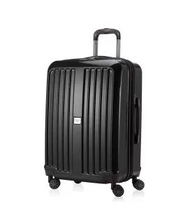 Чемодан Xberg средний M черный глянец фото, картинка, изображение