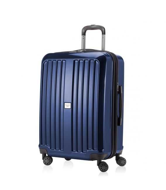 Чемодан Xberg средний M синий глянец фото, картинка, изображение