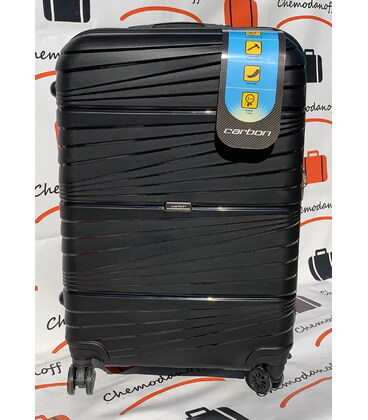 Чемодан Carbon 2020 большой L черный фото, картинка, изображение