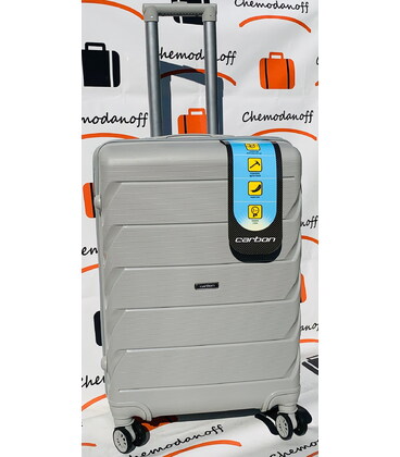 Чемодан Carbon 2030 средний M серый фото, картинка, изображение