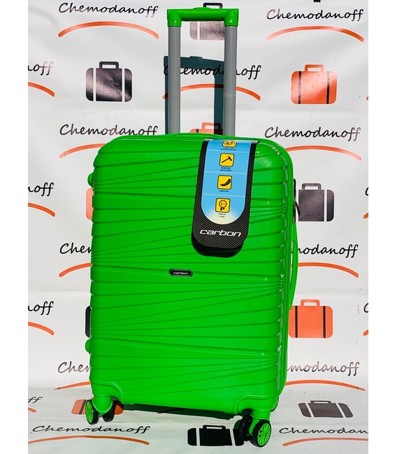 Чемодан Carbon 2020 Midi салатовый фото, картинка, изображение
