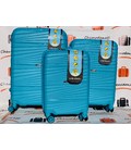 Набор чемоданов Carbon 2020 голубой картинка, изображение, фото