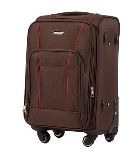 Валіза Wings 1706 маленька S коричнева 4 колесна картинка, зображення, фото