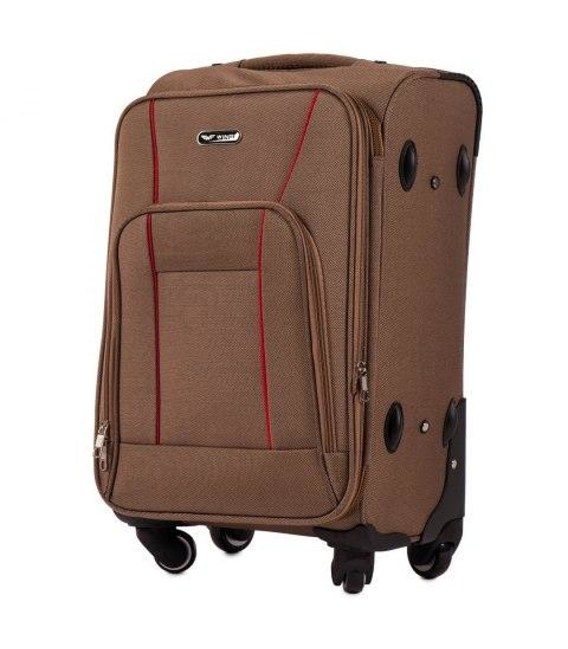 Валіза Wings 1609 маленька S бежева 4 колесна - картинка, зображення, фото валізи