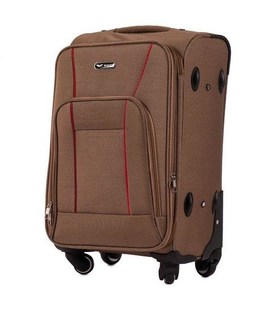 Чемодан Wings 1609 маленький S бежевый 4 колесный фото, картинка, изображение