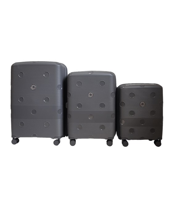 Набор чемоданов Airtex 246 Jupiter серый фото, картинка, изображение