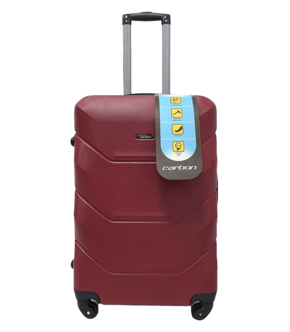 Чемодан Carbon 147 Midi бордовый фото, картинка, изображение
