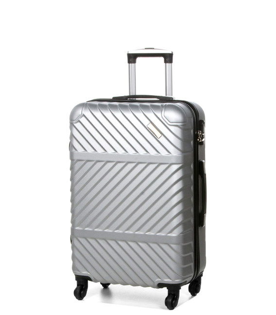 Чемодан Madisson 01203 средний M серебристый фото, картинка, изображение