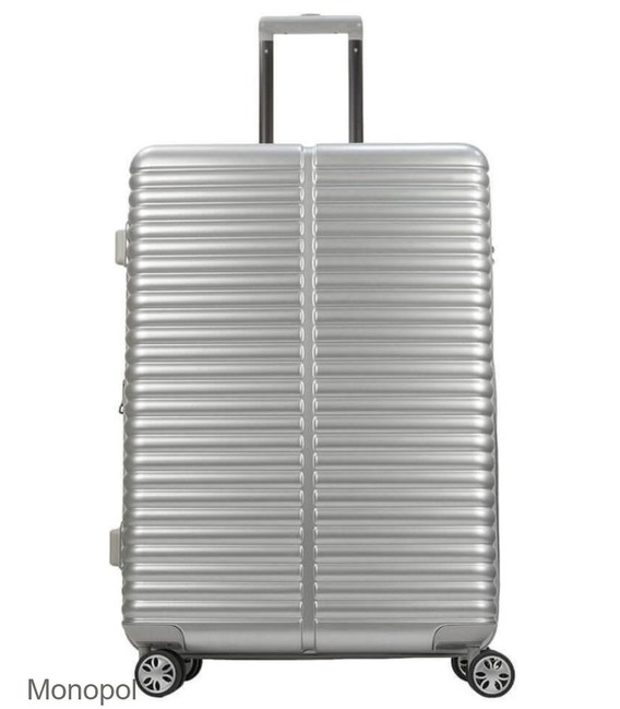 Чемодан Monopol Lyon большой L серебристый фото, картинка, изображение