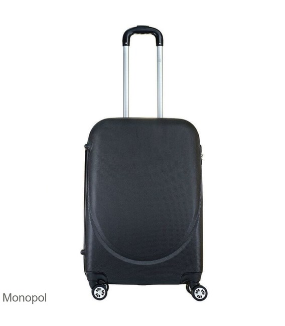 Чемодан Monopol Bremen Midi черный фото, картинка, изображение