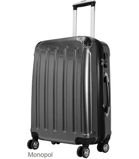 Валіза Monopol Sumatra середня M срібна картинка, зображення, фото