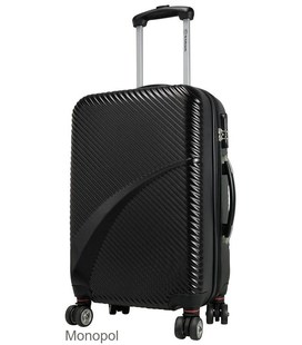 Валіза Monopol Aruba середня M чорна - картинка, зображення, фото валізи