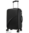 Валіза Monopol Aruba середня M чорна - картинка, зображення, фото валізи