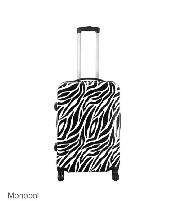 Валіза Monopol Zebra Midi чорна картинка, зображення, фото