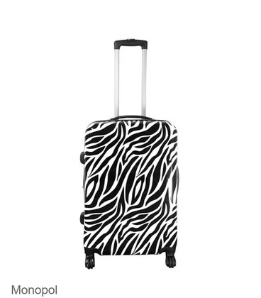 Чемодан Monopol Zebra средний M фото, картинка, изображение