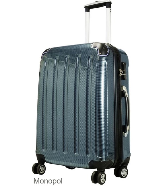 Чемодан Monopol Sumatra Midi синий фото, картинка, изображение