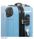 Чемодан Monopol Mauritius маленький S голубой фото, картинка, изображение