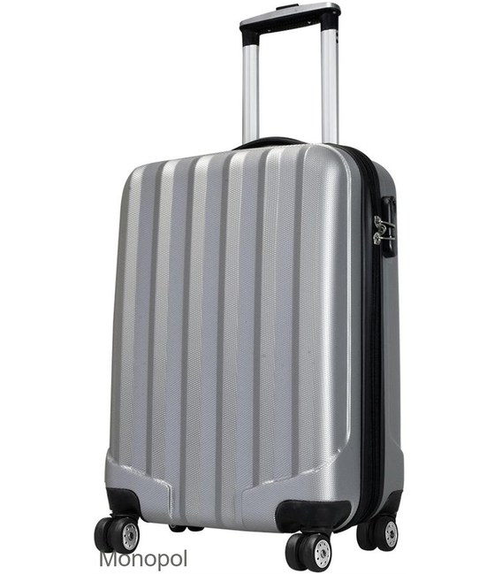Валіза Monopol Colombo маленька S срібна - картинка, зображення, фото валізи