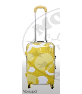 Чемодан Monopol Bubbles маленький S желтый фото, картинка, изображение