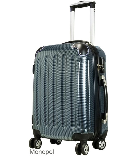 Чемодан Monopol Sumatra Mini синий фото, картинка, изображение