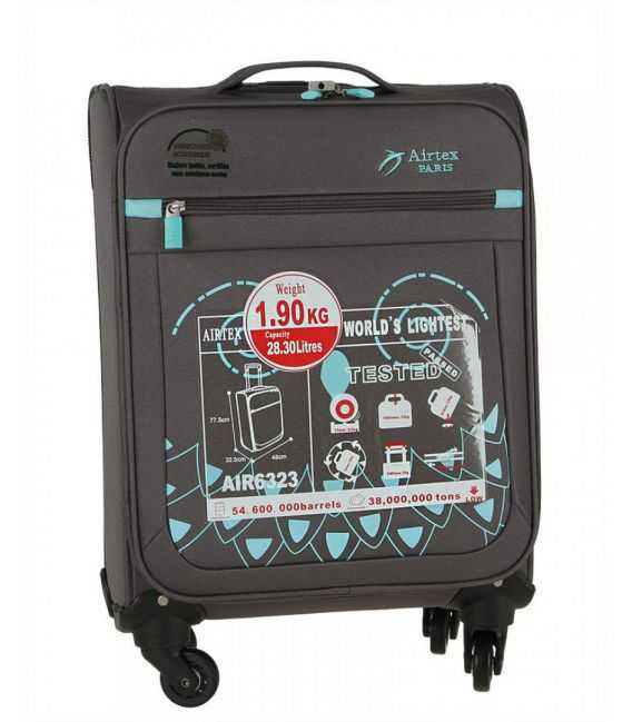 Чемодан Airtex 6323 средний M серый фото, картинка, изображение