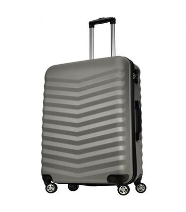 Чемодан Monopol Bora серебристый большой L фото, картинка, изображение