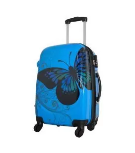 Чемодан Monopol Бабочка голубой маленький S