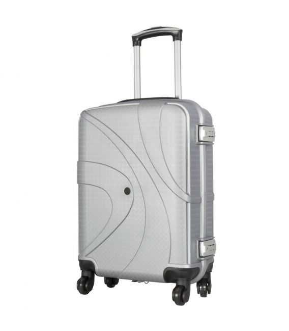 Чемодан Monopol Zurich серебристый маленький S фото, картинка, изображение
