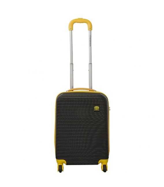 Чемодан Monopol Santorin черно-желтый маленький S фото, картинка, изображение