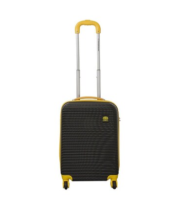 Валіза Monopol Santorin чорно-жовта маленька S картинка, зображення, фото