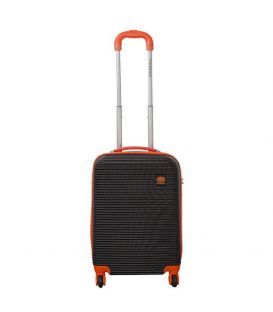 Чемодан Monopol Santorin черно-оранжевый маленький S фото, картинка, изображение