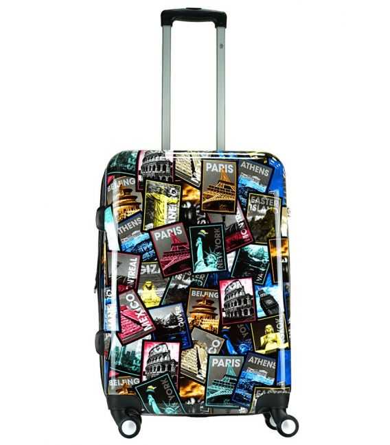 Чемодан Monopol City 3 средний M фото, картинка, изображение