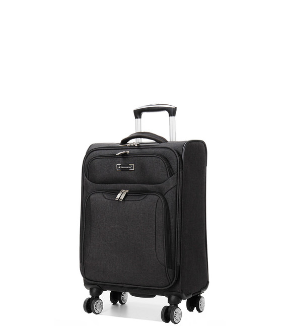 Чемодан Snowball 91903 маленький S черный фото, картинка, изображение