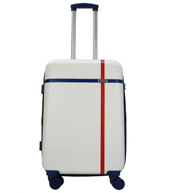 Чемодан Monopol Bergen белый Midi фото, картинка, изображение