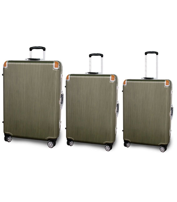 Набор Чемоданов Airtex New Star 228 3 в 1 оливковый фото, картинка, изображение