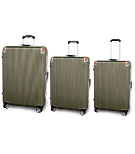 Набор Чемоданов Airtex New Star 228 3 в 1 оливковый фото, картинка, изображение