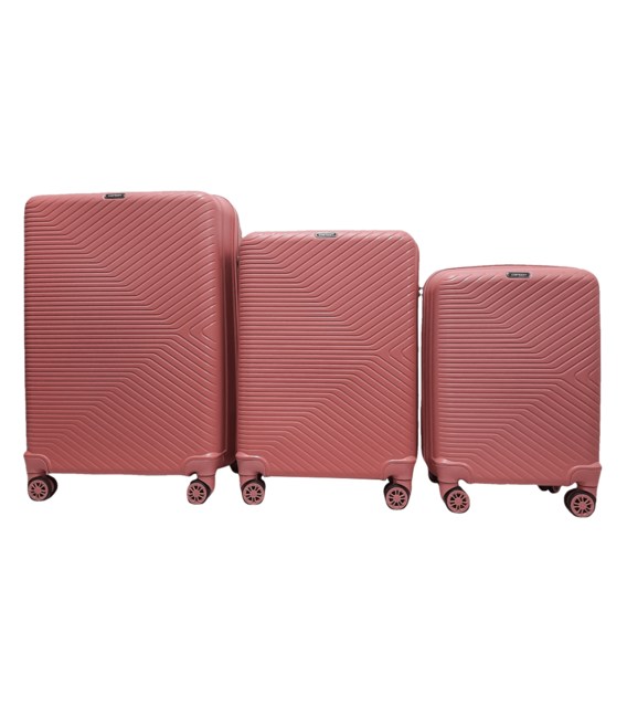 Набор чемоданов Carbon 550 розовый фото, картинка, изображение