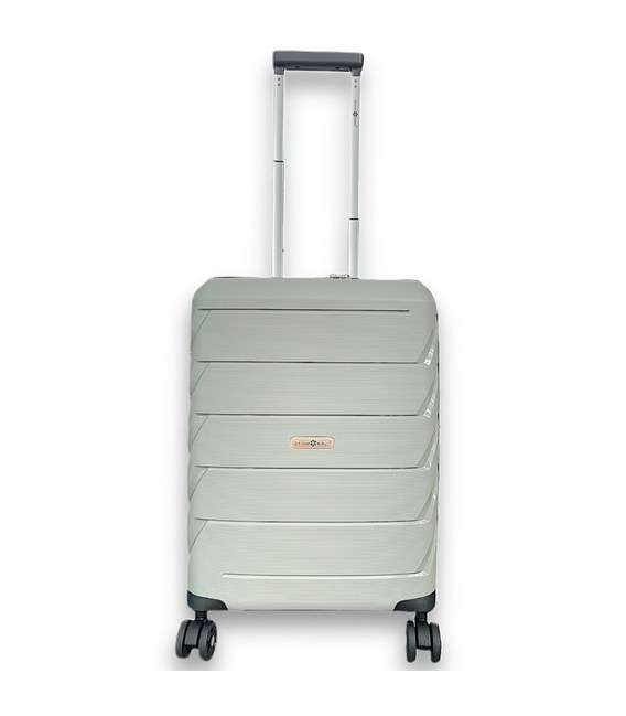 Чемодан Snowball 92803 маленький S серебристый фото, картинка, изображение