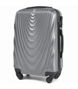 Чемодан Wings 304 маленький S серебристый фото, картинка, изображение