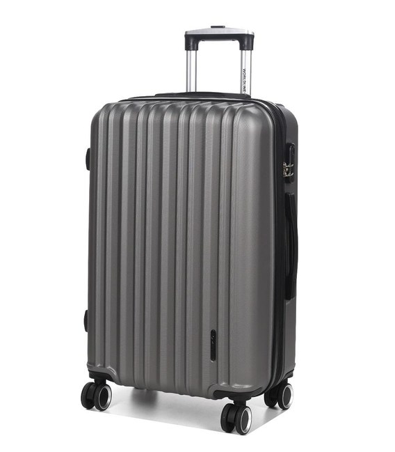 Чемодан Airtex 623 Worldline средний M серый фото, картинка, изображение