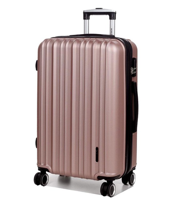 Чемодан Airtex 623 Worldline средний M золотистый фото, картинка, изображение