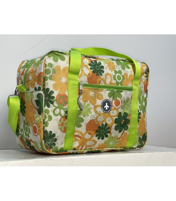 Сумка дорожня Fly 0234 зелені квіти картинка, зображення, фото