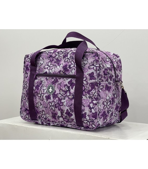 Сумка дорожня Fly 0234 фіолетові метелики картинка, зображення, фото