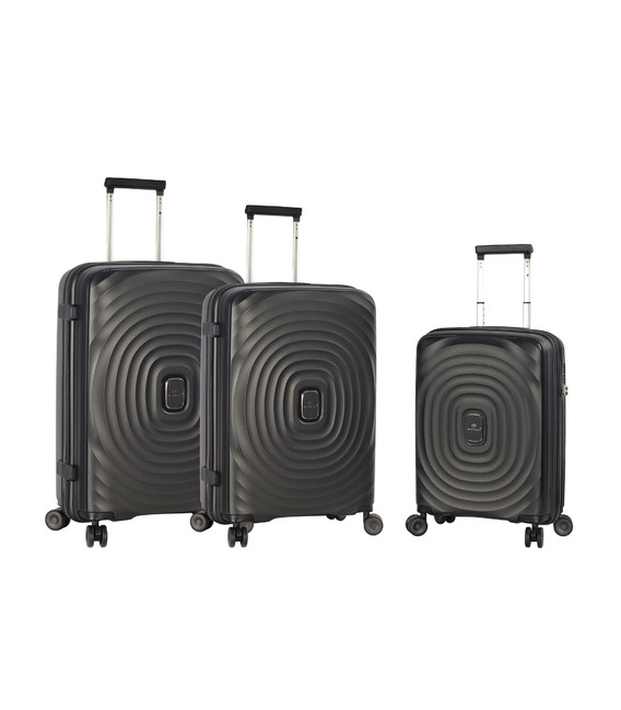 Набір Валіз Snowball 05203 3 в 1 чорний - картинка, зображення, фото валізи