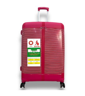 Валіза Snowball 91303 велика L рожева - картинка, зображення, фото валізи